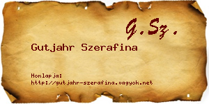 Gutjahr Szerafina névjegykártya